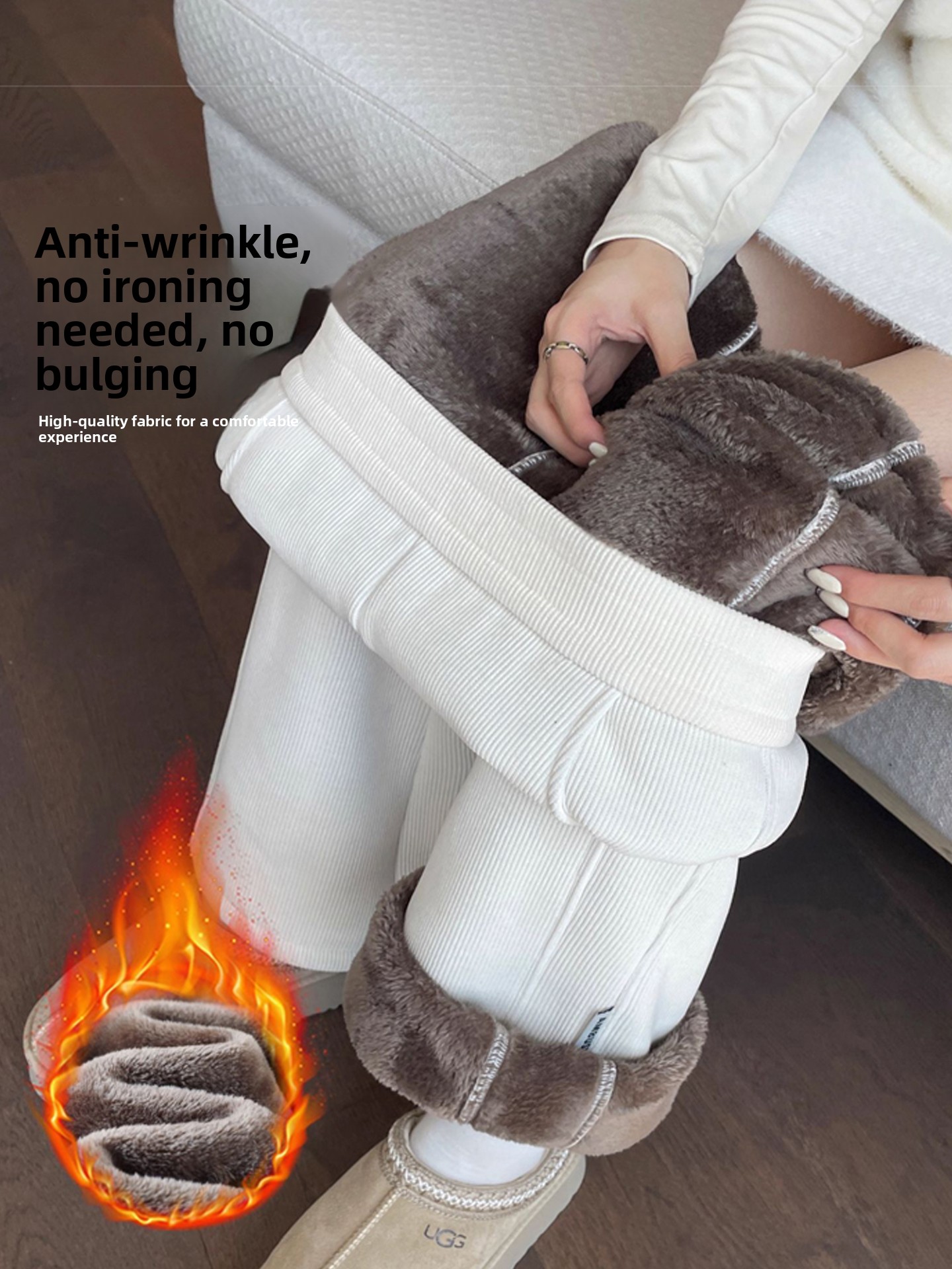 Corduroy Pant Warm - Celana Korduroi Wanita Tebal Berbahan Beludru