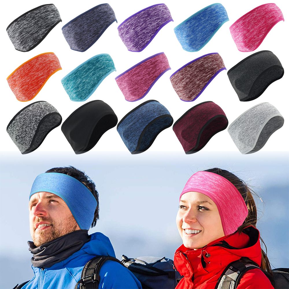 Winter Headband Fleece - Ikat kepala Yoga penutup telinga bulu