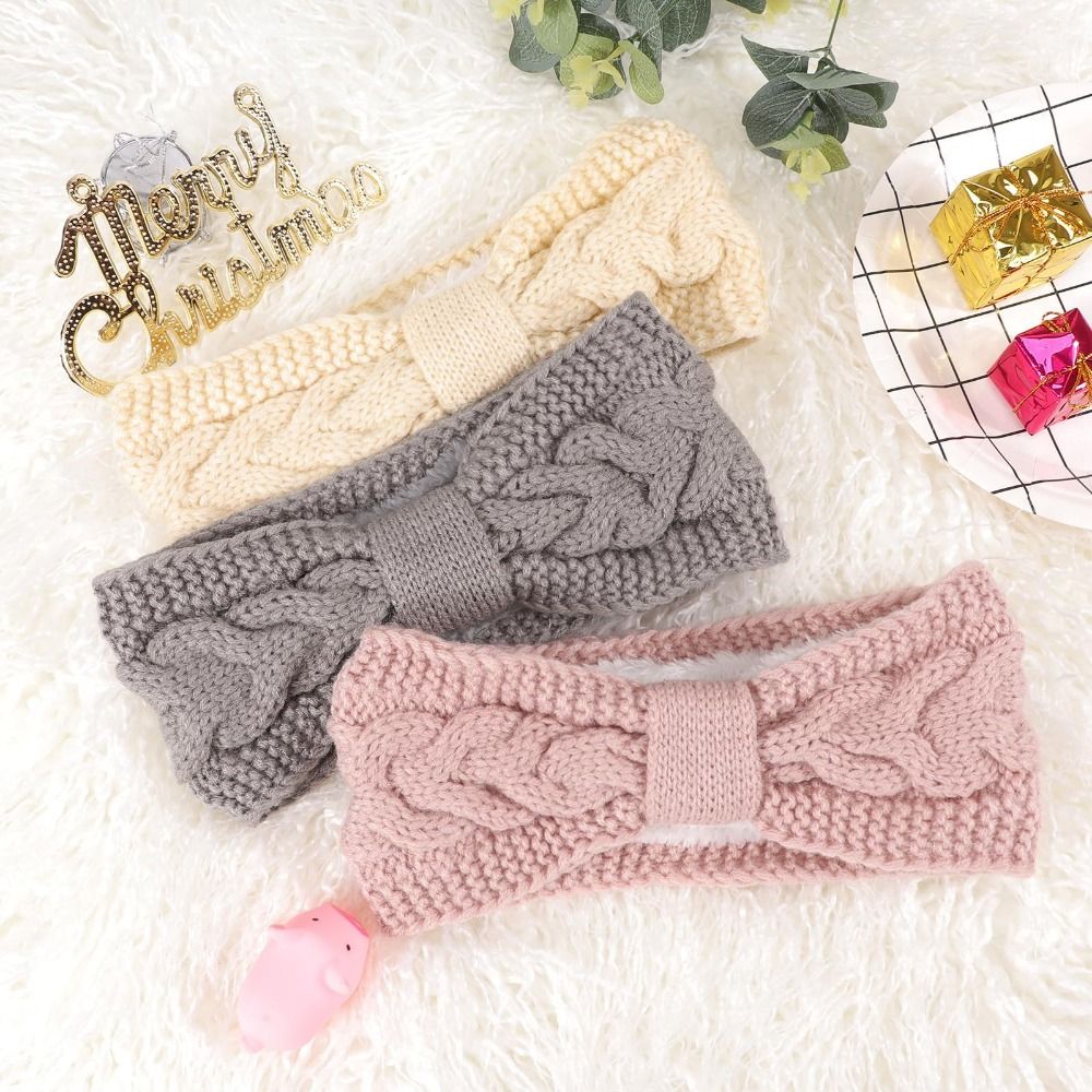 Winter Headband Fleece - Headband Rajut Wanita Musim Dingin, Berbahan