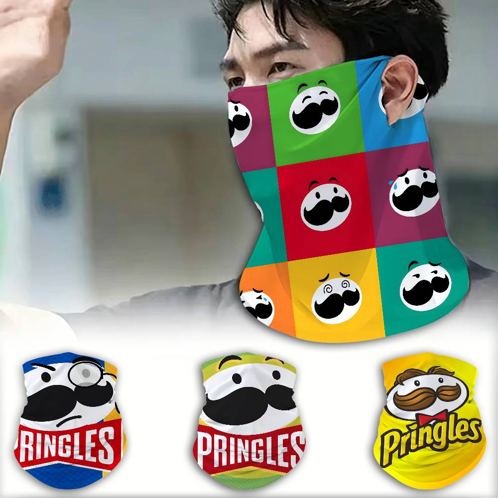 Neck Gaiter Fleece - Fashion P-Pringles L-LLC Masker Wajah Penuh