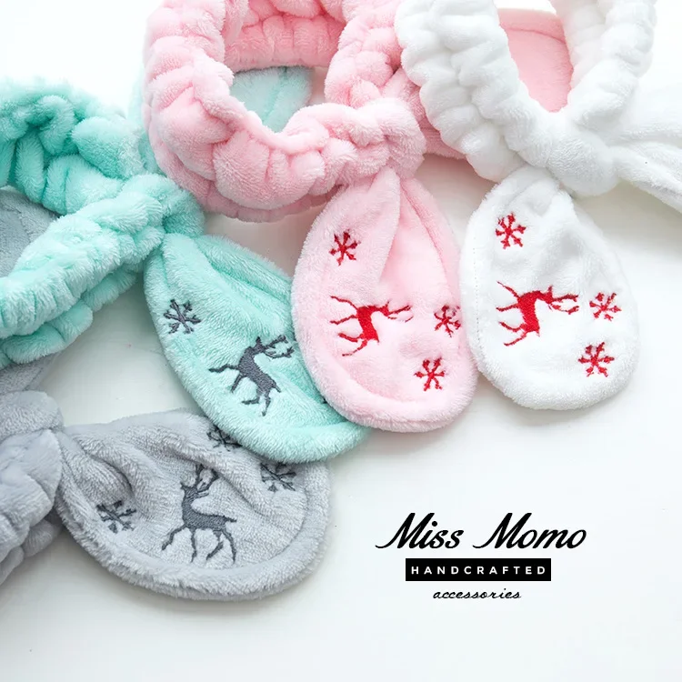 Headband Natal Retro Lembut Mo - Winter Headband Fleece ulasan dan harga