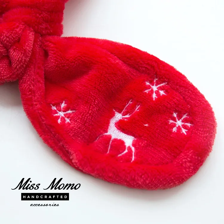 Headband Natal Retro Lembut Mo - Winter Headband Fleece ulasan dan harga