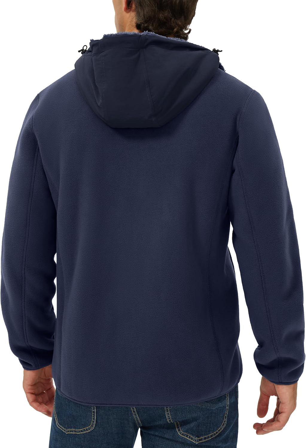 Jaket Polar Fleece Pria Pionee - Sherpa Hoodie Fleece ulasan dan harga