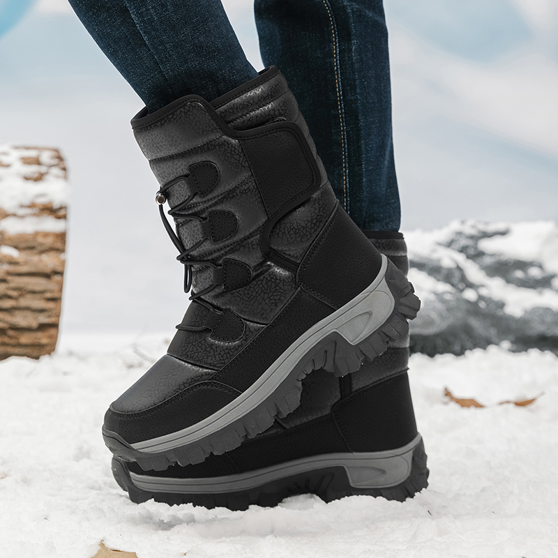 Sepatu Bot Salju Pria Berbulu  - Waterproof Winter Boot ulasan dan harga
