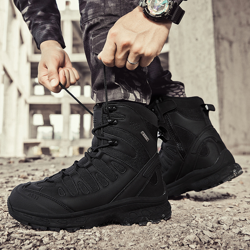 Sepatu Bot Taktis Pria dengan  - Waterproof Winter Boot ulasan dan harga