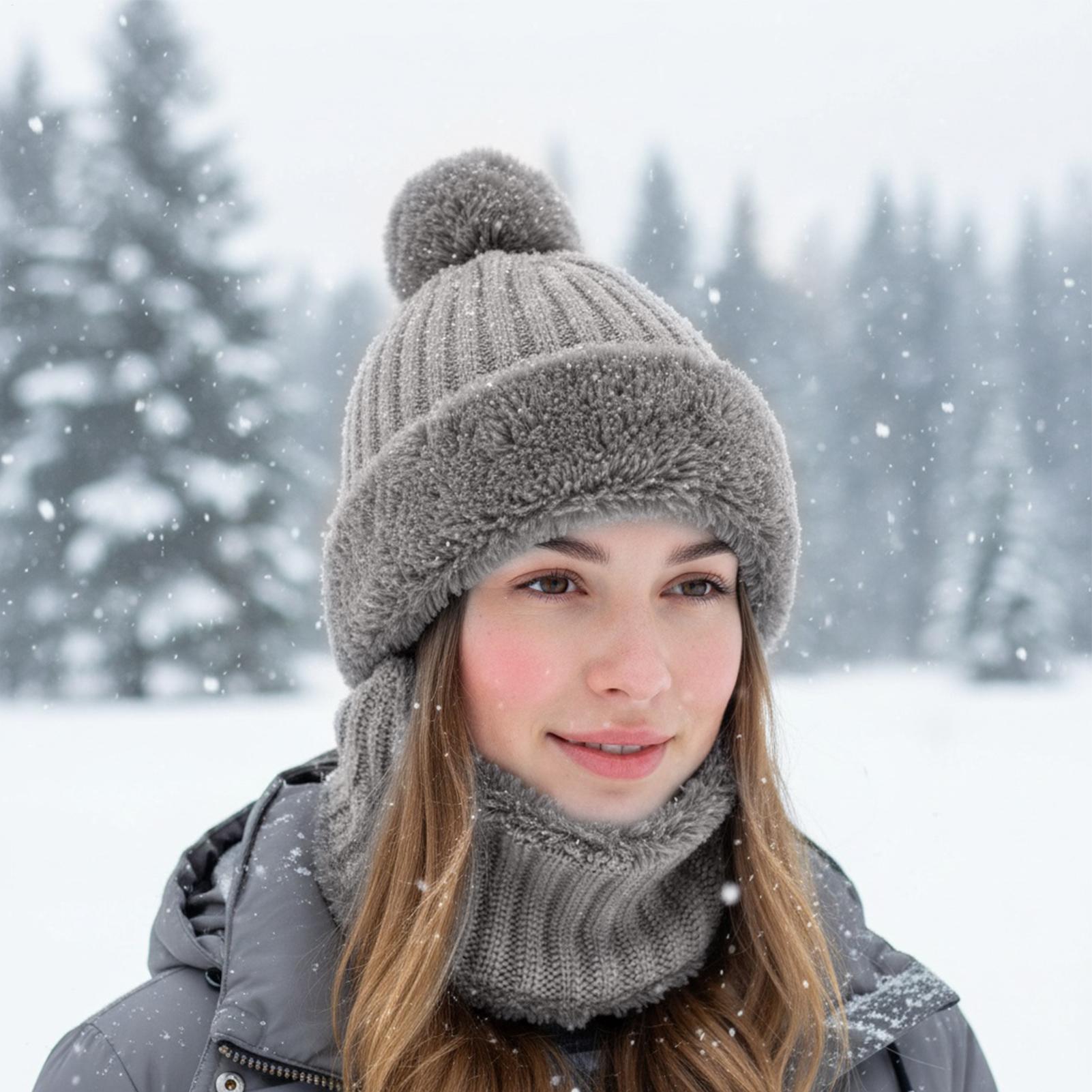 Topi Musim Dingin Untuk Wanita - Neck Gaiter Fleece ulasan dan harga